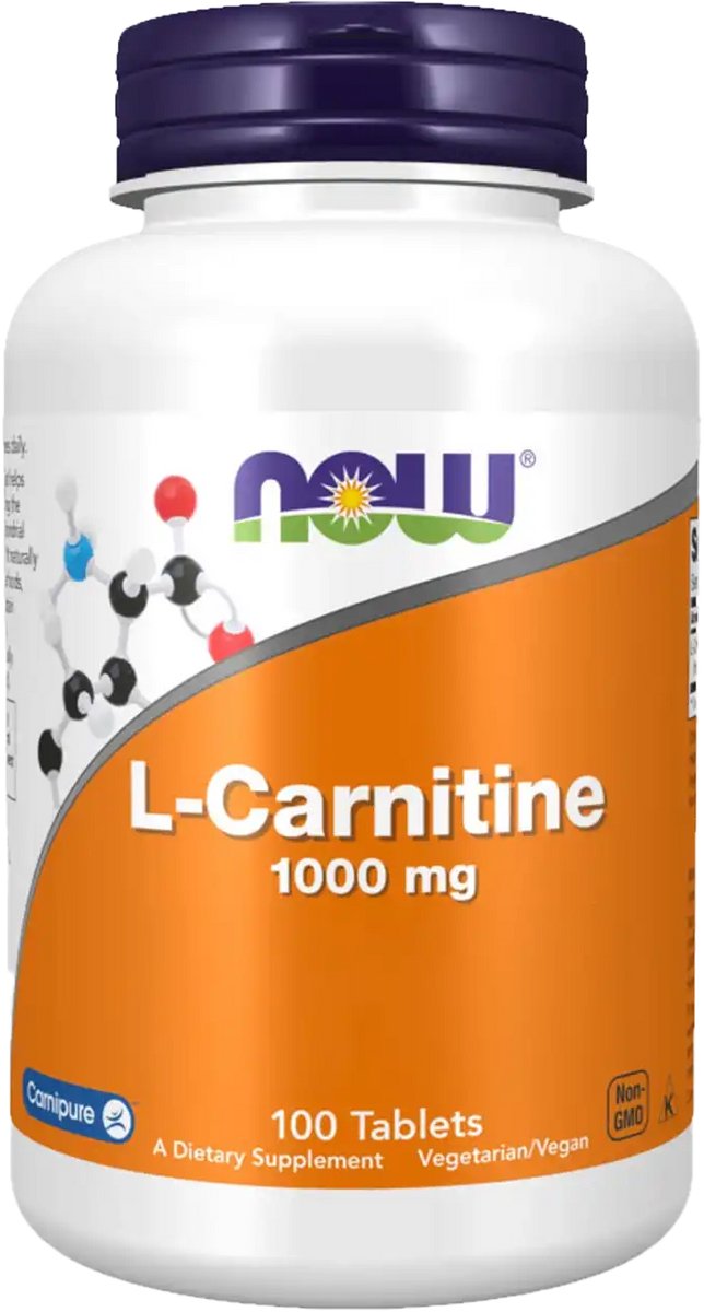 L-Carnitine 1000mg Now Foods - 100 tabl