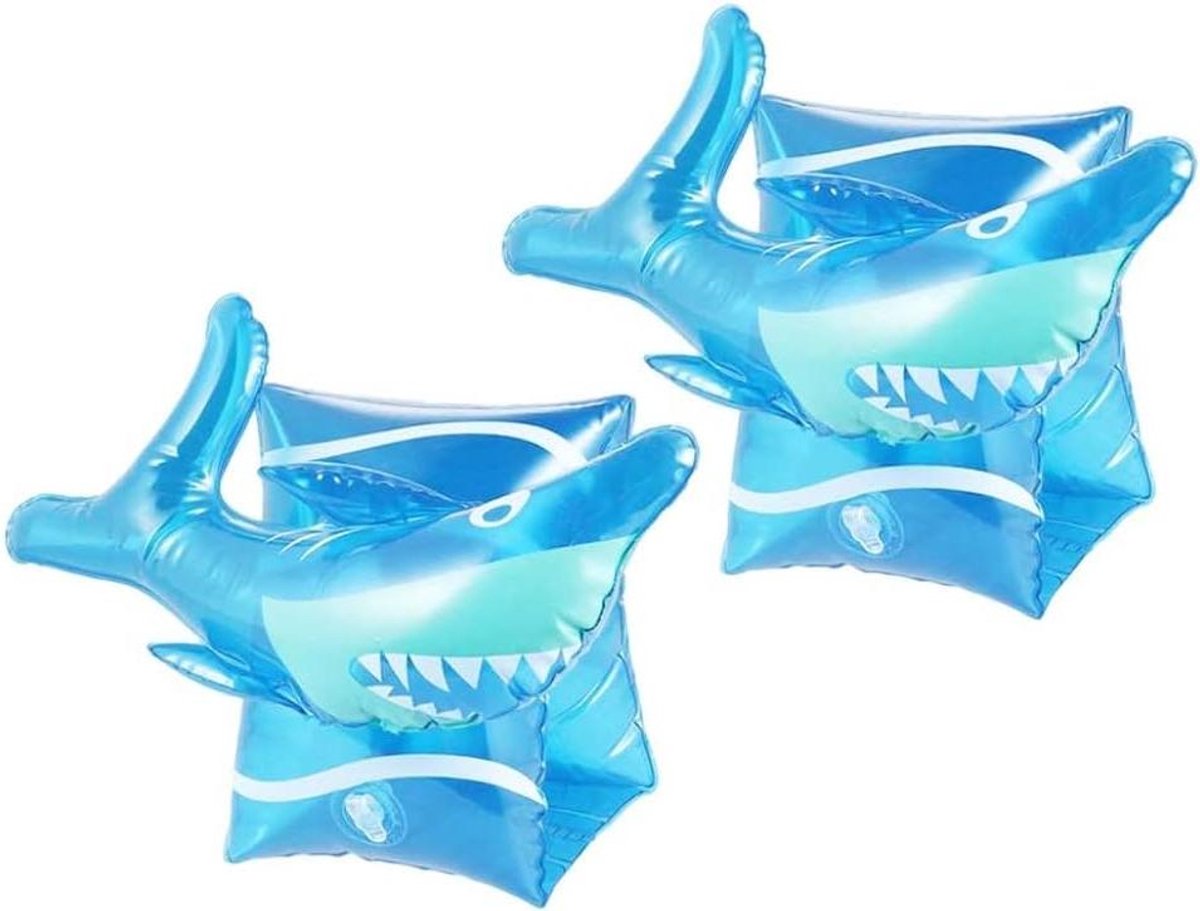 Zwembad Armbanden - Zwembandjes Kinderen - Veilig Zwemmen - Opblaasbaar PVC - 14x17x12 cm - Blauw
