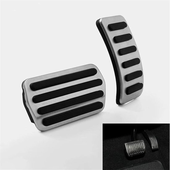Pedaalhoezen Set - Auto Voet Pedalen - Verbeter Rijveiligheid - Antislip Oppervlakte - 1 Pak - Metaal Zwart — afbeelding 3