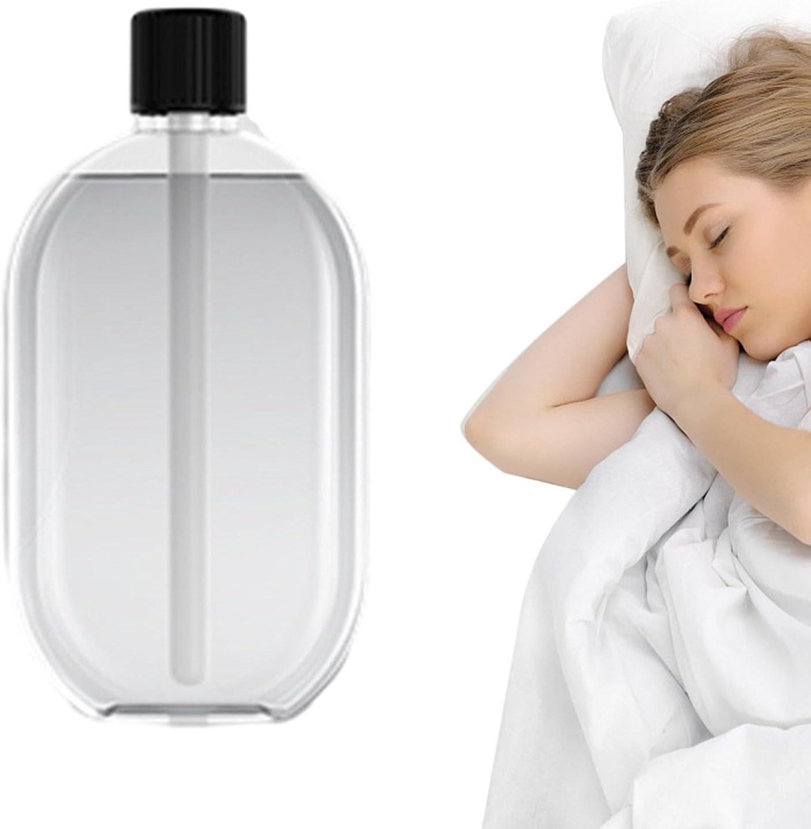Luchtbevochtiger Diffuser - Ultrasone Vernevelaar - Aangename Lucht - Vijf Snelheden Instelbaar - 50 ml Capaciteit - Wit