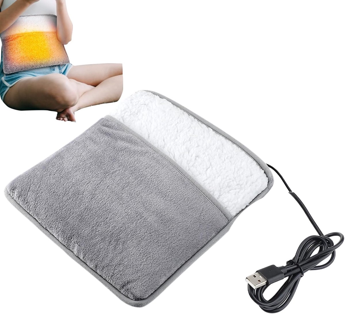 Voetverwarmingskussen - Elektrische voetwarmer - Snelle Warmte - Wasbaar Kussen - 29x29 cm