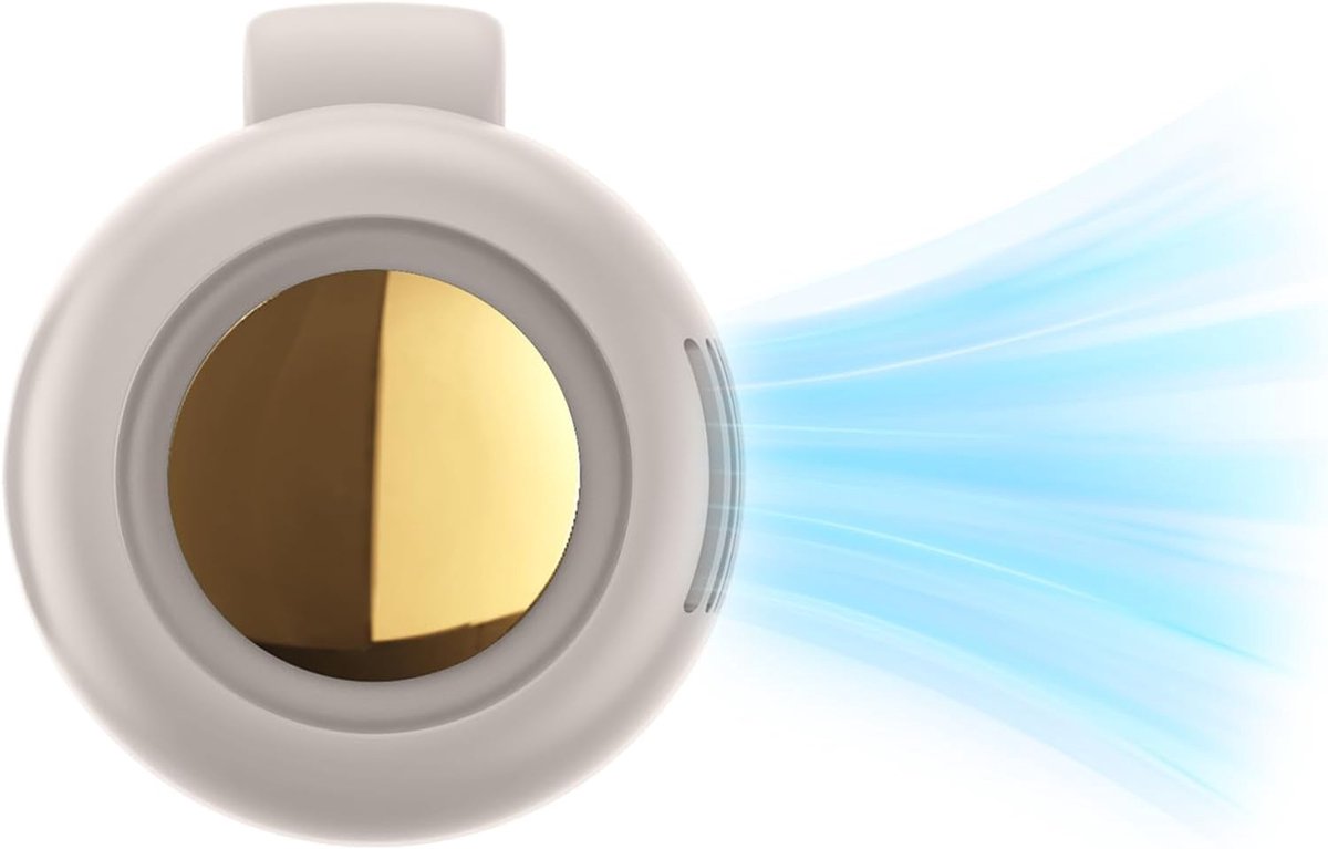 Klem op ventilator - Persoonlijke koeler - Buitenactiviteiten - 360 graden verstelbaar - 74 x 65 x 5 cm - Wit