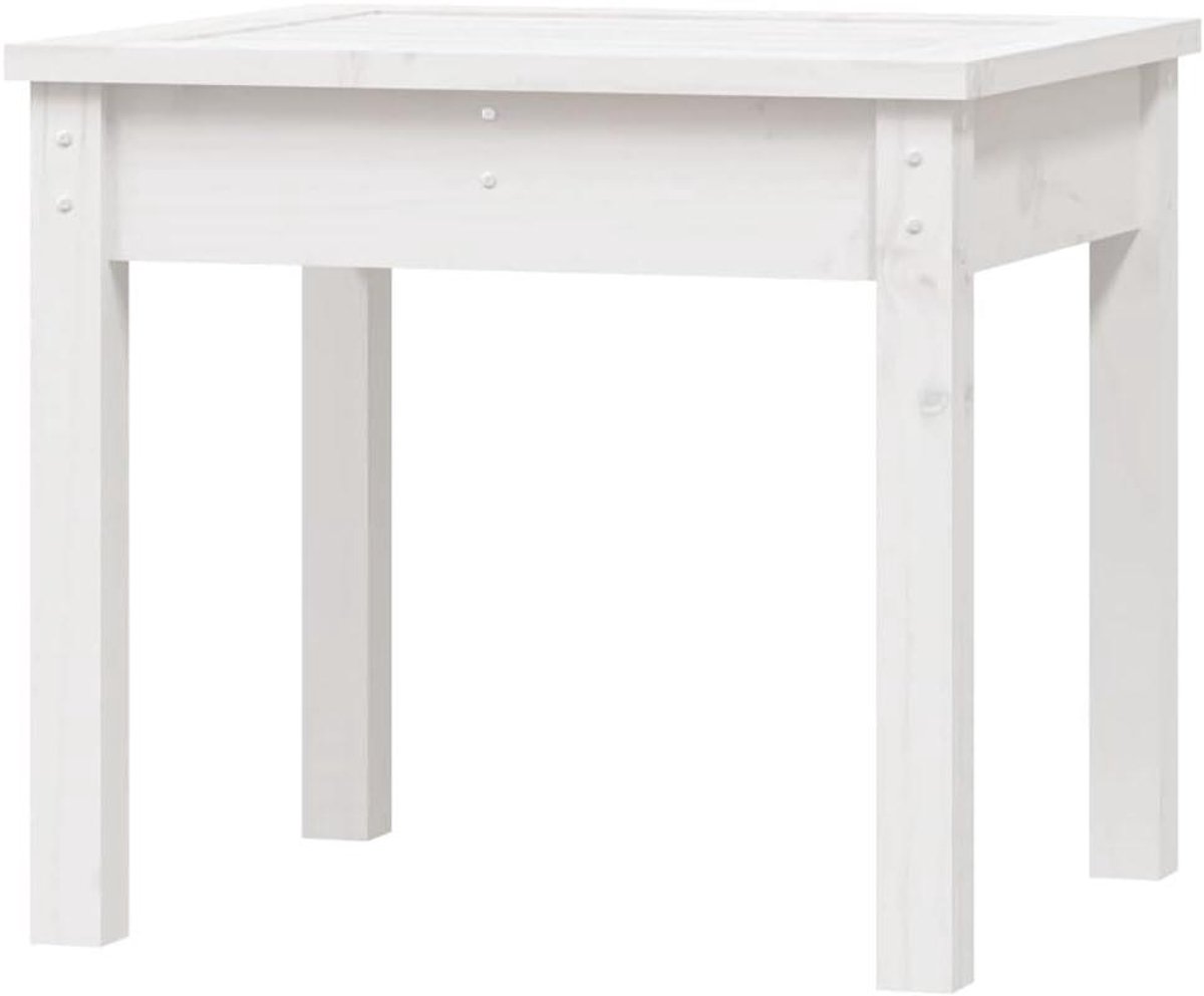 Tidyard Garden Bench Wooden Garden Bench 2 Seater Outdoor Parking Bench Patio Bench Outdoor Balcony White 50 x 44 x 45 cm Solid Wood