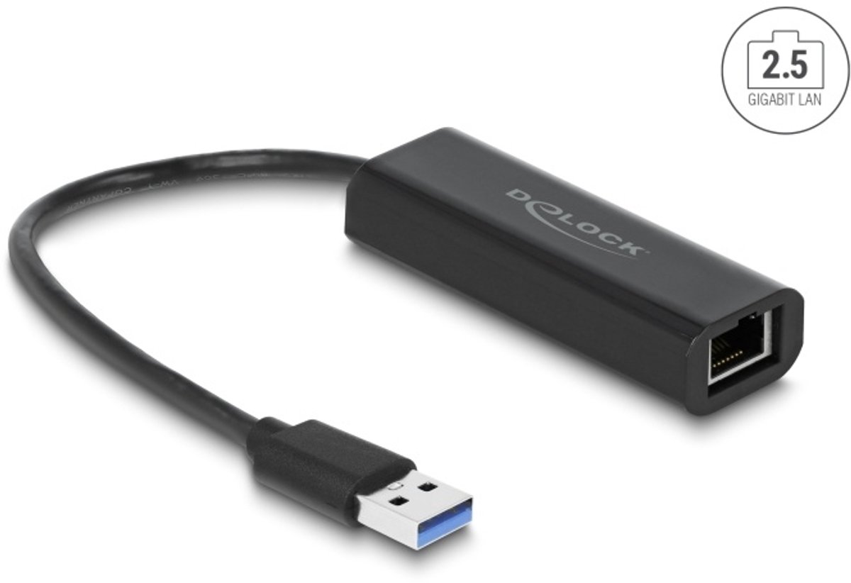Netwrkadapter USB Type-A mannelijk naar 2,5 Gigabit LAN