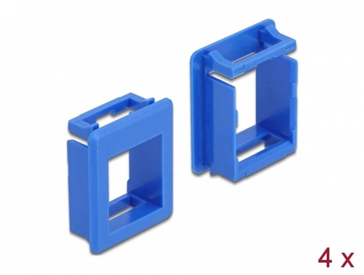 Delock Keystone Holder for cases 4 pieces blue