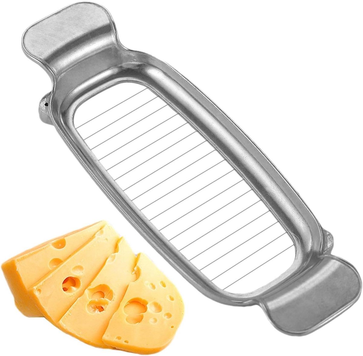 Botersnijder - Kaassnijder - Keuken Hulp - Roestvrij Staal - 19.5 cm - Zilver
