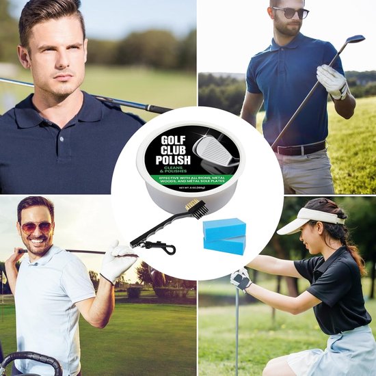 Golfclub polijstset - Onderhoudscrème clubs - Clubs opknappen - Verwijdert roest vuil - 180 gram pasta - Niet gespecificeerd — afbeelding 3