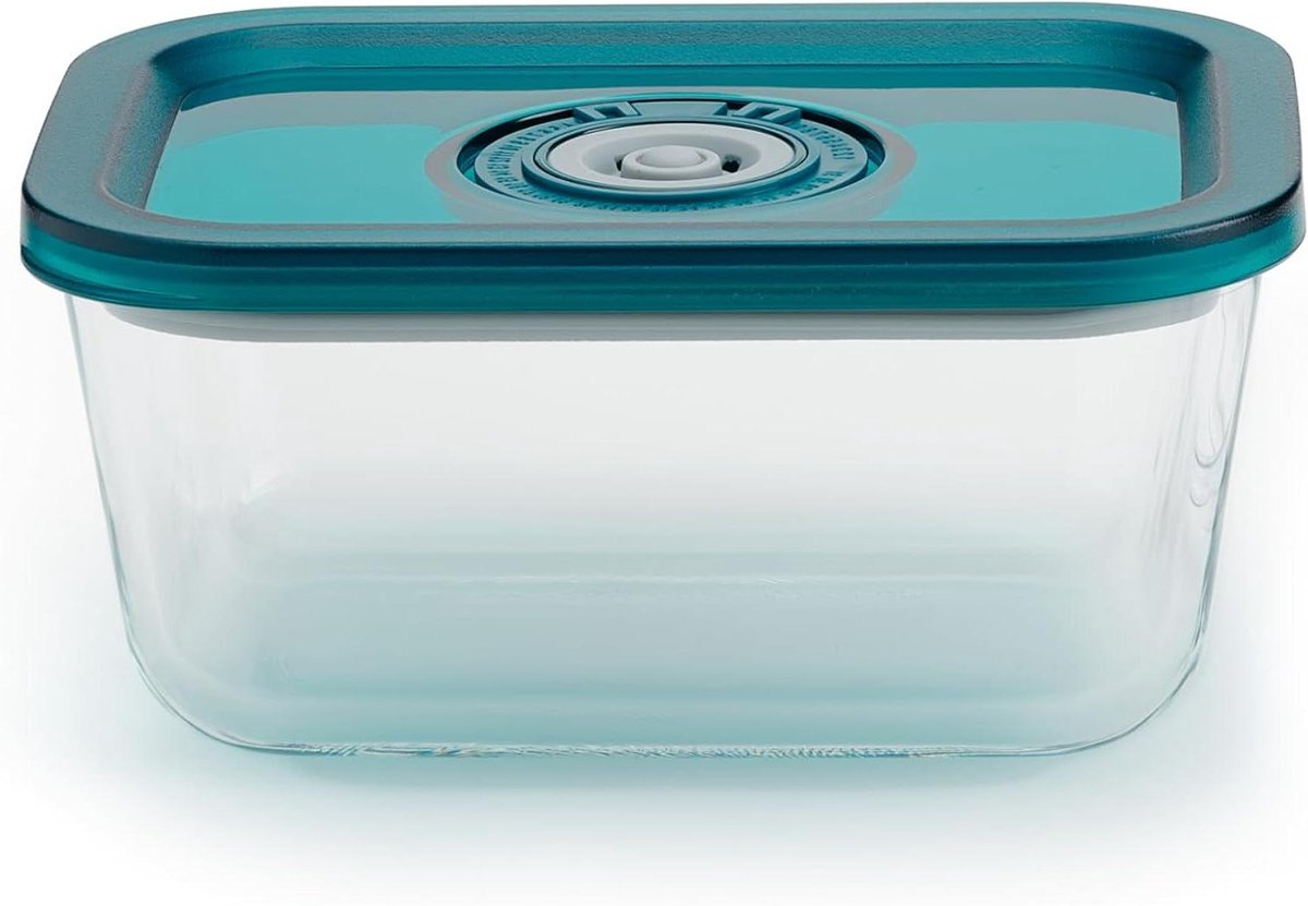Vacuüm Glascontainer - Bewaarcontainer Luchtdicht - Voedsel Langer Vers - Hittebestendig Tot 400°C - 700 ml - Transparant