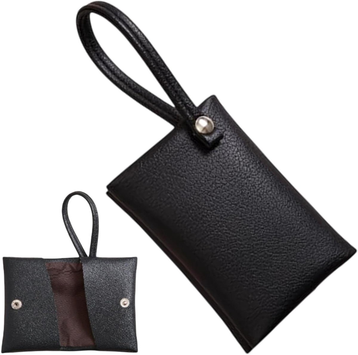 Zakdoekjes Pouch - Kleine Tas - Draagbare Opberging - Waterafstotend Materiaal - Compact Formaat - Zwart
