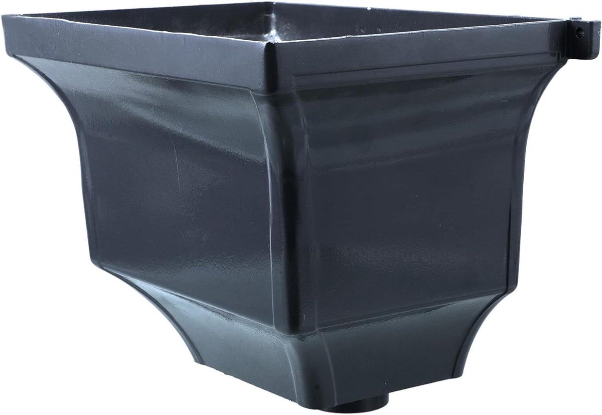 Regenpijp Verlenger - Afvoer Adapter - Water Afvoeren - Gebogen Vloeistofdynamisch - 30 x 22 x 18 cm - Grijs