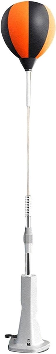 Bokszak met Stand - Reactie Bal - Sport Training - Verstelbare Hoogte - 112 cm - Zwart