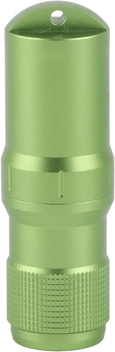 Waterdichte Capsule - Opslag Tube - Kleine Spullen - Aluminiumlegering - 9.5cm x 3cm - Zilver