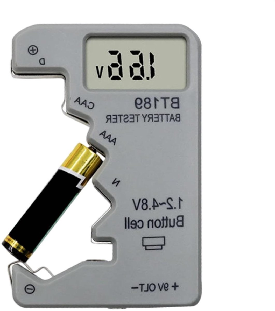 Accuspanningstester - Batterij Analyseapparaat - Huishoudelijke Apparaten - Ecologische Capaciteitstest - Compact Lichtgewicht - Enkele