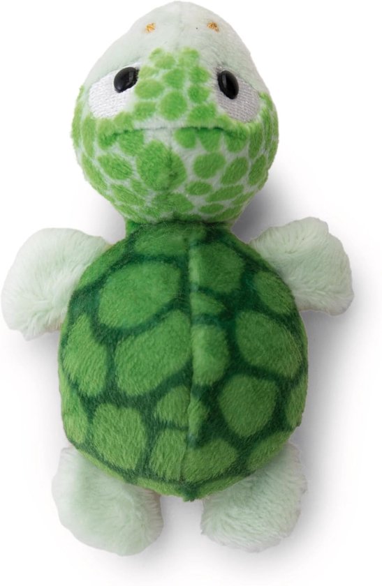 Pluche Schildpad - Knuffeldier met Magneet - Decoratie en Gezelschap - Hecht aan Metaal - 7 cm - Groen — afbeelding 3