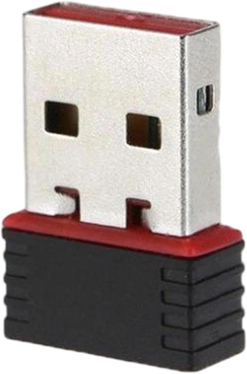 USB WiFi Adapter - Draadloze Dongle - Internet Verbinding - Krachtige Signaalontvangst - 150 Mbps - Zwart