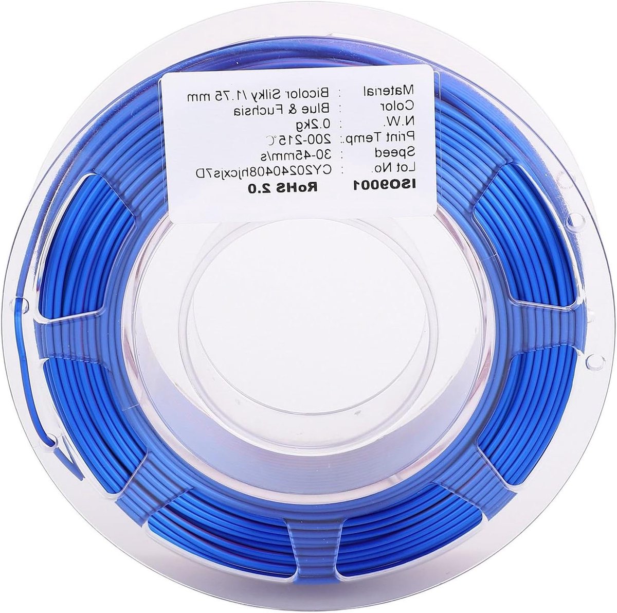PLA Filament - 3D Printmateriaal - Objecten Printen - Unieke Kleurwisseling - 175 Mm - Blauw Paars Rood