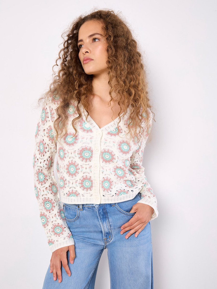 Crochet Circles Cardigan