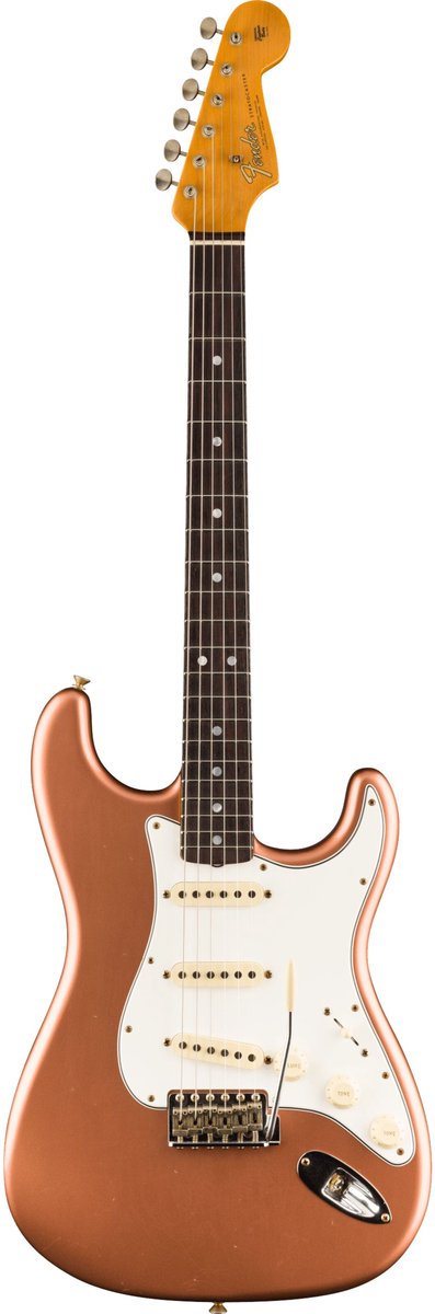 Fender 1965 Stratocaster JRN RW Aged Copper - Custom elektrische gitaar