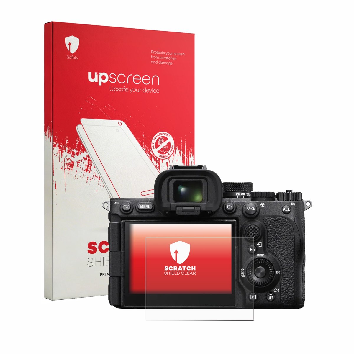 upscreen - Screenprotector voor Sony Alpha 7R VI - Folie Beschermfolie transparant