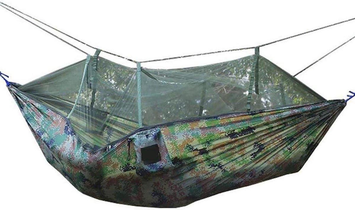 Reishangmat met Klamboe - Kampeerhangmat Dubbele Hangmat - Ontspannen Buiten - Lichtgewicht en Draagbaar - 260 cm x 140 cm