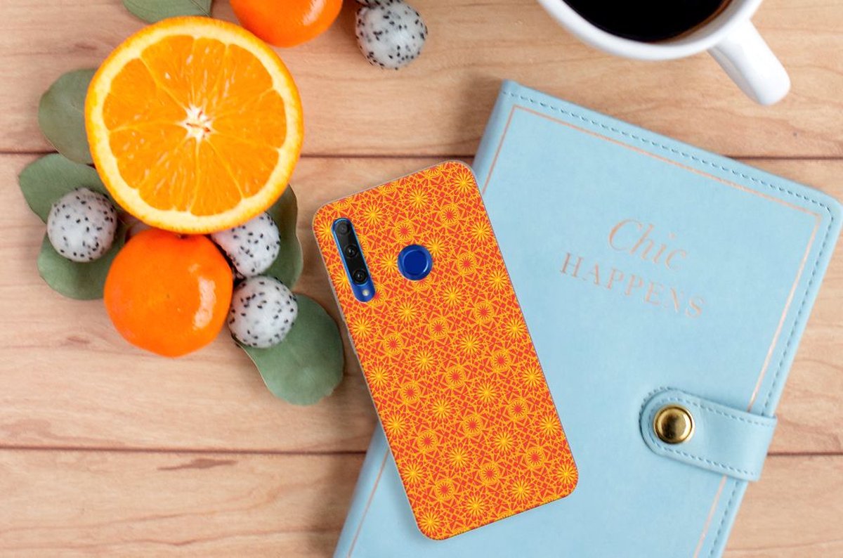 Honor 20 Lite TPU bumper Batik Oranje