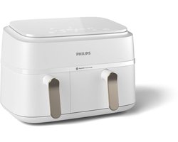 Philips 3000 series NA353/10 - Dual Basket Airfryer - 9L - 2750W - Zilver/Wit