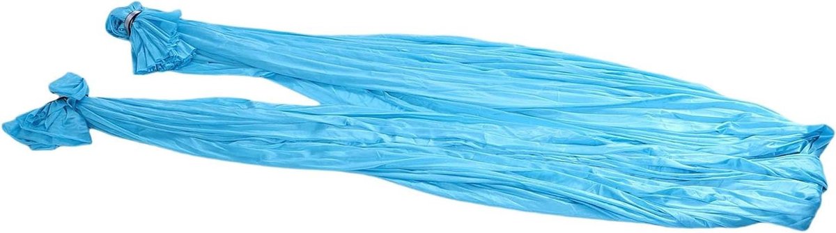 Aerial Fitness Hangmat - Yoga Swing - Kracht & Flexibiliteit - Complete Kit - 300 kg Draagkracht - Hemelsblauw