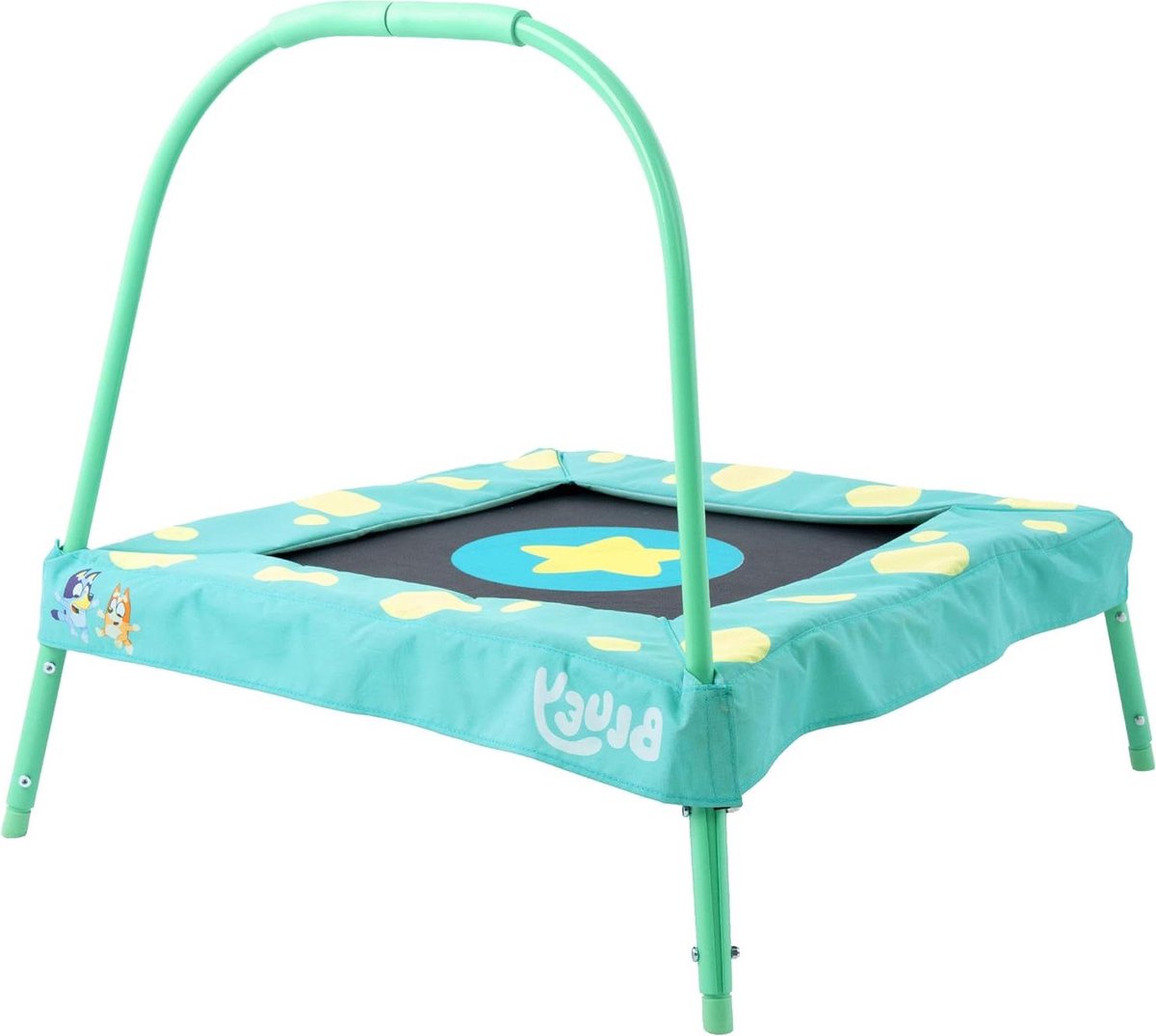 Peuter Trampoline - Kinderen Springtoestel - Actief Spelen - Lage Hoogte Frame - 86 cm - Blauw