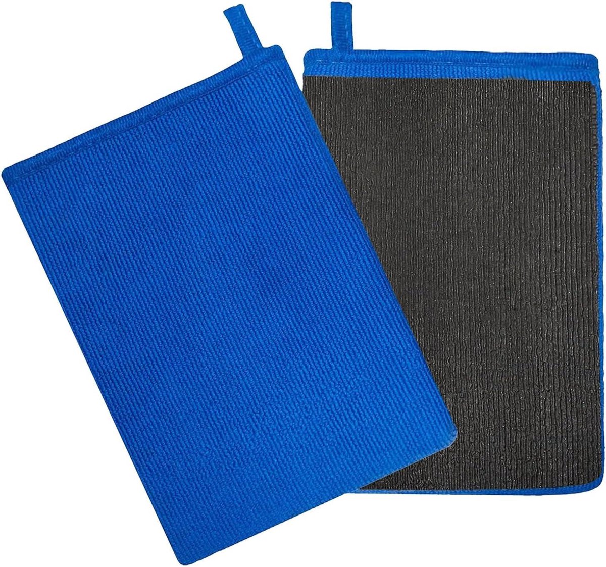 Klei Mitts - Microvezel Handschoen - Auto Reinigen - Verkort Kleitijd - Medium - Blauw