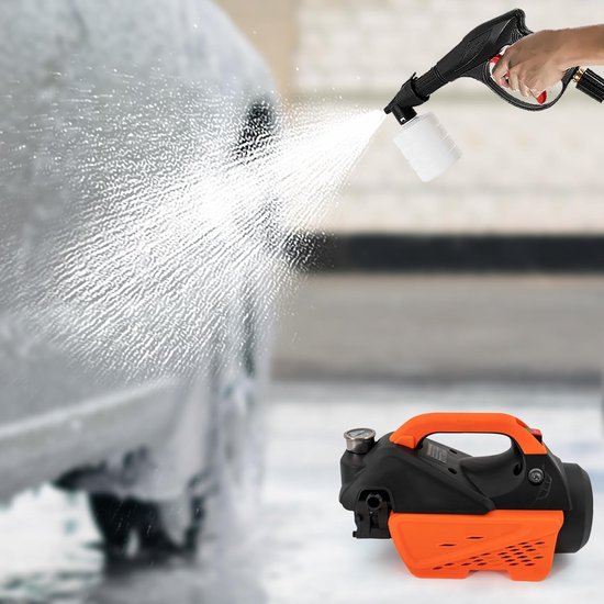Elektrische Hogedrukreiniger - Terrasreiniger Vloerreiniger - Auto en Tuin Reinigen - 1300 Watt Vermogen - 100 Bar Druk — afbeelding 2