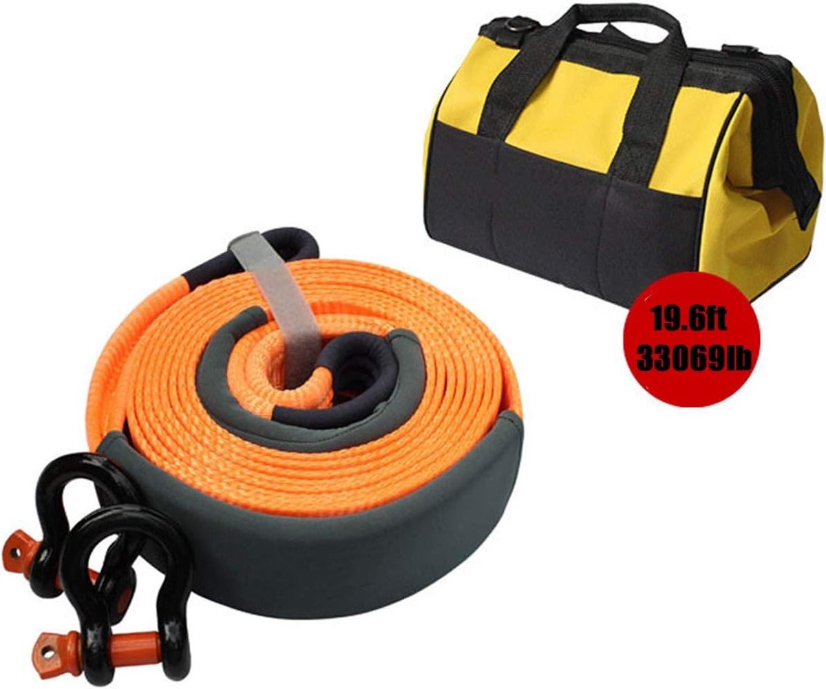 Sleepkabel - Trekkabel Autolift - Voertuigen Vrijmaken - Hoge Sterkte Nylon - 6 Meter 15 Ton