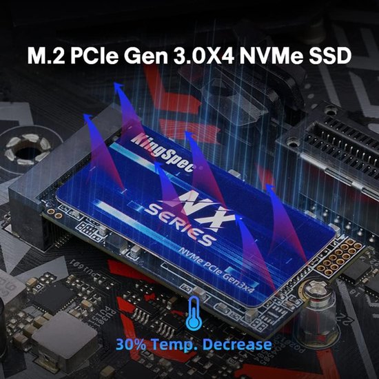 Interne SSD - NVMe Opslag - Snellere Computer - PCIe 3.0 Interface - M.2 2242 - NXM-2242 — afbeelding 4