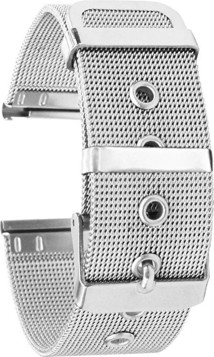 22 mm roestvrijstalen band, meshband met snelsluiting, metalen band met gesp, sportband, geschikt voor 22 mm smartwatches-traditionele horloges.