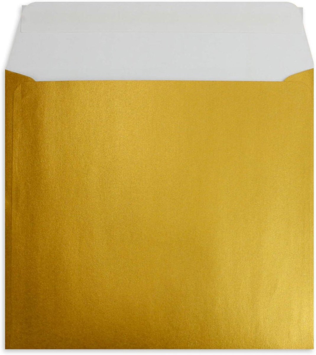 Vierkante Enveloppen - Gouden Briefpost - Kaarten Versturen - Zelfklevend Sluiting - 155 x 155 cm - Goud