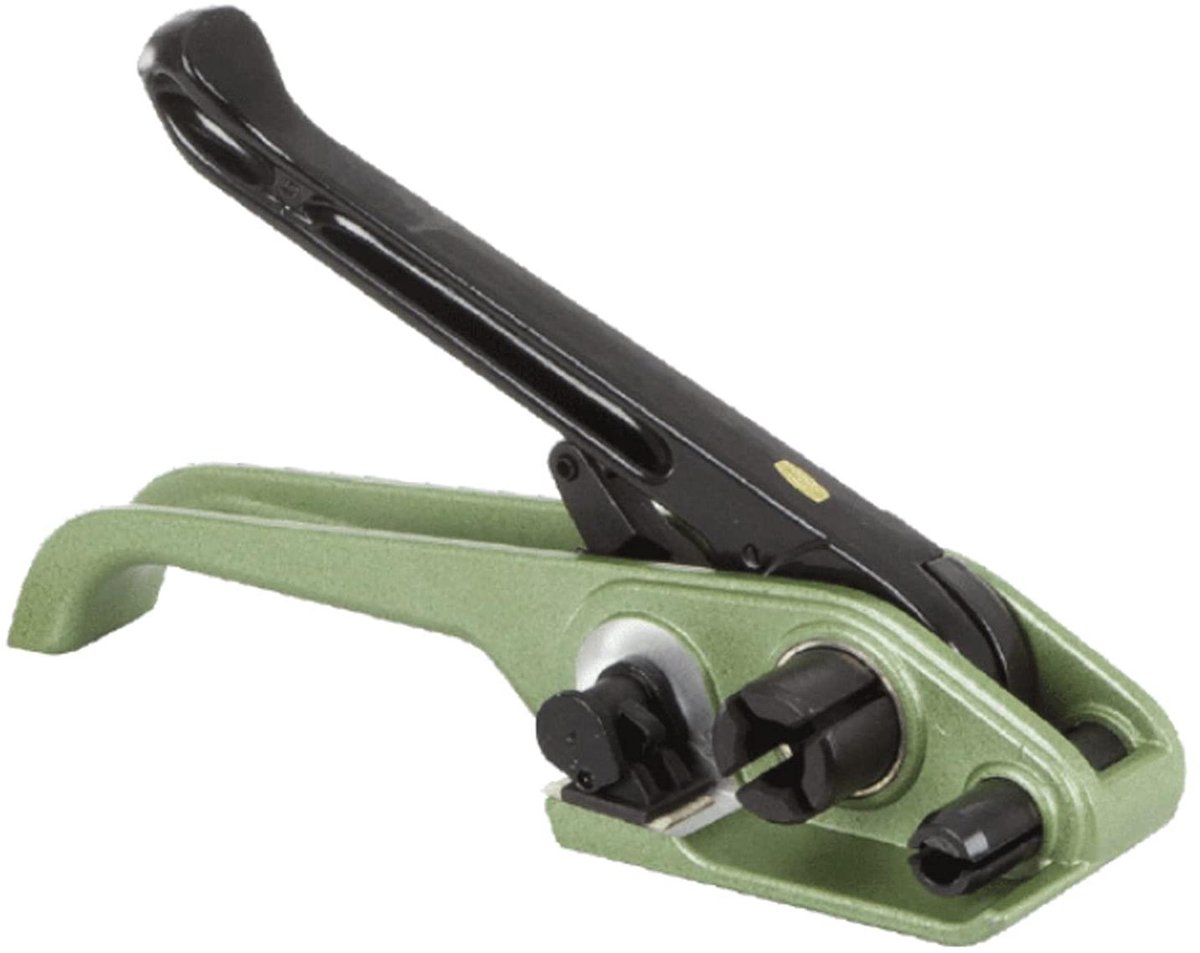 Textiel Spanapparaat - Spanband Spanner - Textiel Spannen - Geïntegreerde Cutter - 9-19 mm - Groen