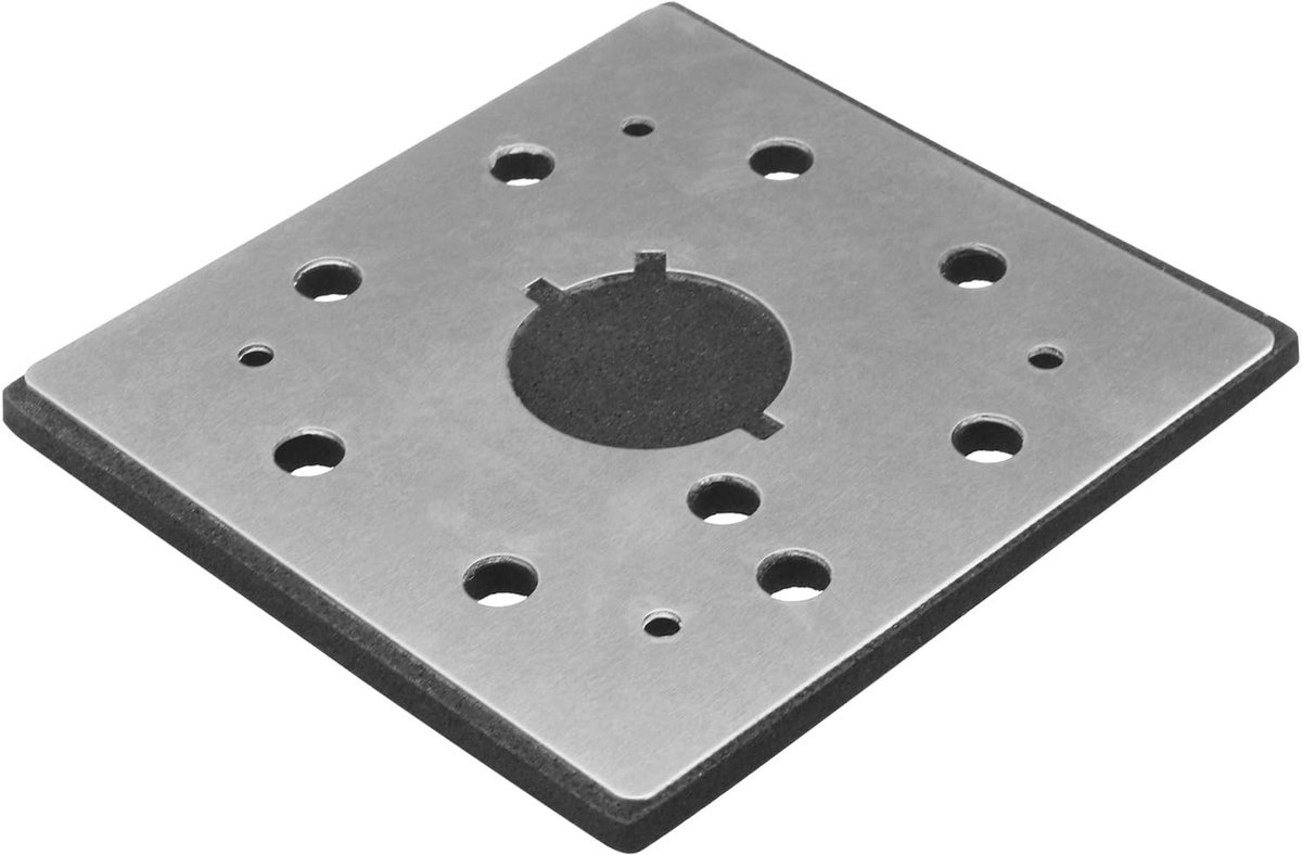Allecto Plus - Vervangende Schuurpad 110x107mm voor DeWalt DW411 - Geschikt voor Type 1/2/3 - Backing Pad - Schuurmachine Accessoire