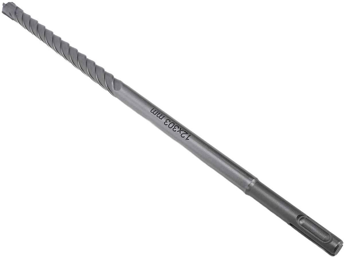 Boorhamer Boor - Steenboor Metselwerk - Beton Zagen - 8 Snijders Hardmetalen Punt - 12x303mm - Zilver
