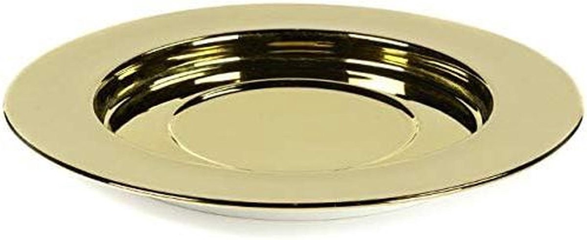 Onderplaat Rond - Serveerschaal - Eten Presenteren - Glanzend Gouden Afwerking - Ø 30 cm - Goud