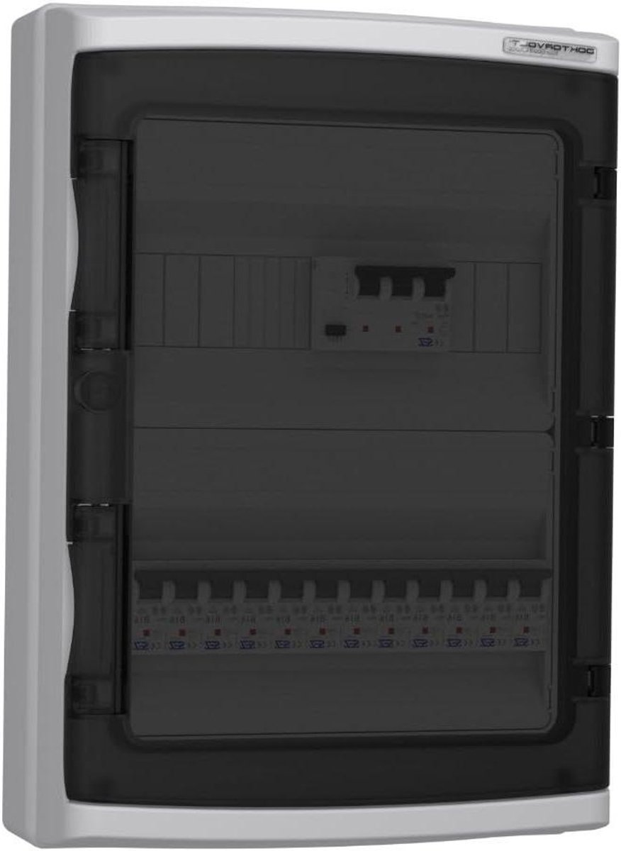 Verdeelverdeelkast - Stroomkast - Elektrische Installatie - IP65 Waterdicht - 290x420x133mm - Grijs