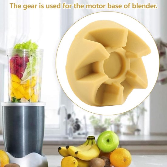 Blender Tandwiel - Reserveonderdeel Rubber - Apparaat Repareren - Duurzame Constructie - 3.5cm Diameter - Kaki van Blender — afbeelding 3