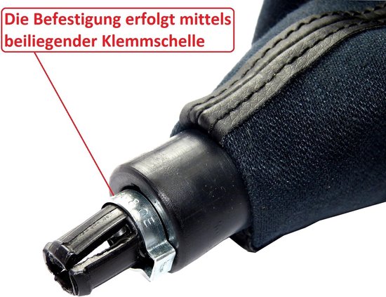 Schakelknop Set - Versnellingspook - Auto Interieur - Met Frame - 5 Versnellingen - Zwart Rood — afbeelding 5