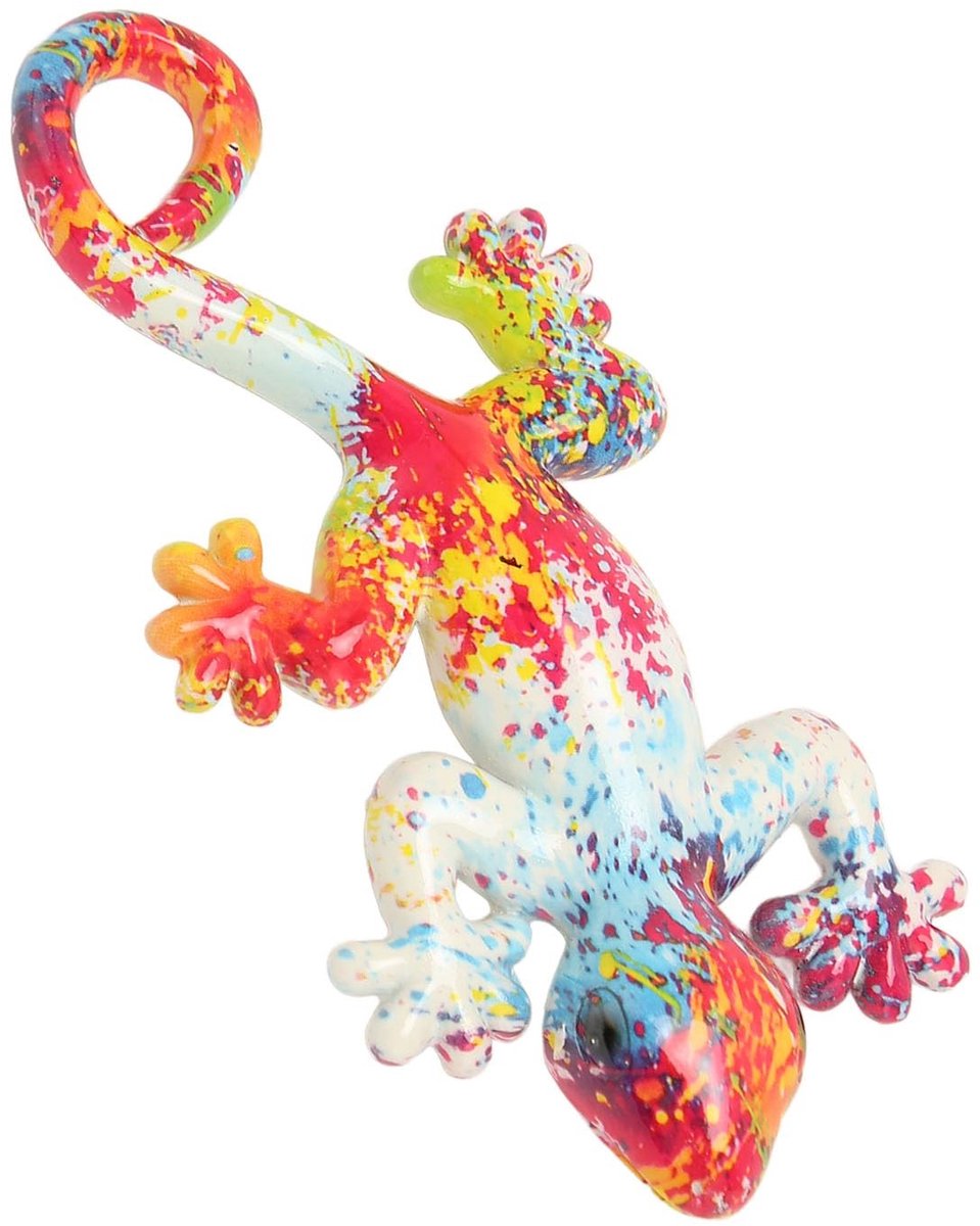 Allecto - Gecko Wanddecoratie - Hagedis Tuinbeeld - Voor binnen en buiten gebruik - Decoratief en uniek - Perfect voor tuin en huis - Leuk cadeau v...