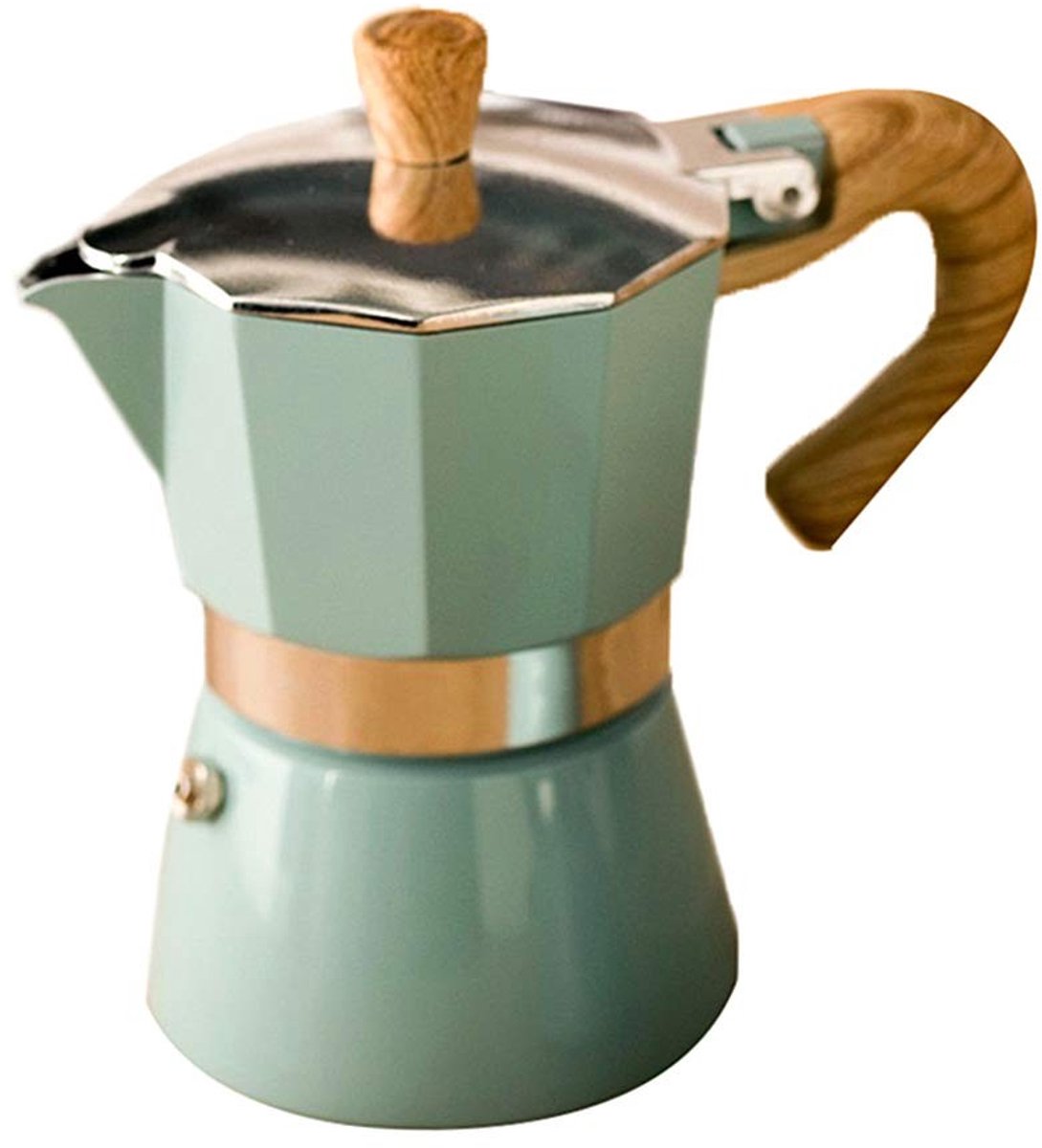 SVGCommerce - Moka Pot - Aluminium Espresso Koffiemaker - 150/300ml - Handmatig en Herbruikbaar - Geschikt voor Thuis en Kantoor