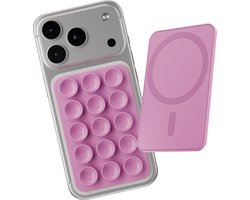 Reovo - Zuignap - Roze - Telefoonhoesje Tiktok -Telefoonhouder - geschikt voor iPhone 12 / 13 / 14 / 15 / 16 / 17 / Pro / Max