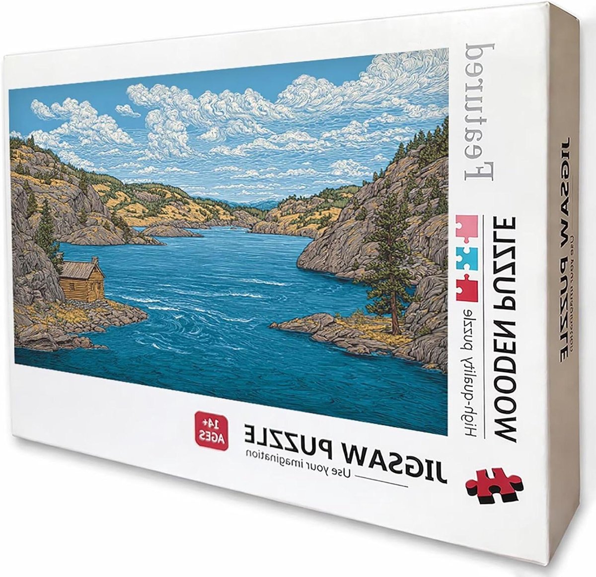 Houten Puzzel - Legpuzzel Volwassenen - Ontspannende Vrije Tijd - 6000 Stukjes - 179 x 105 cm - Landschap