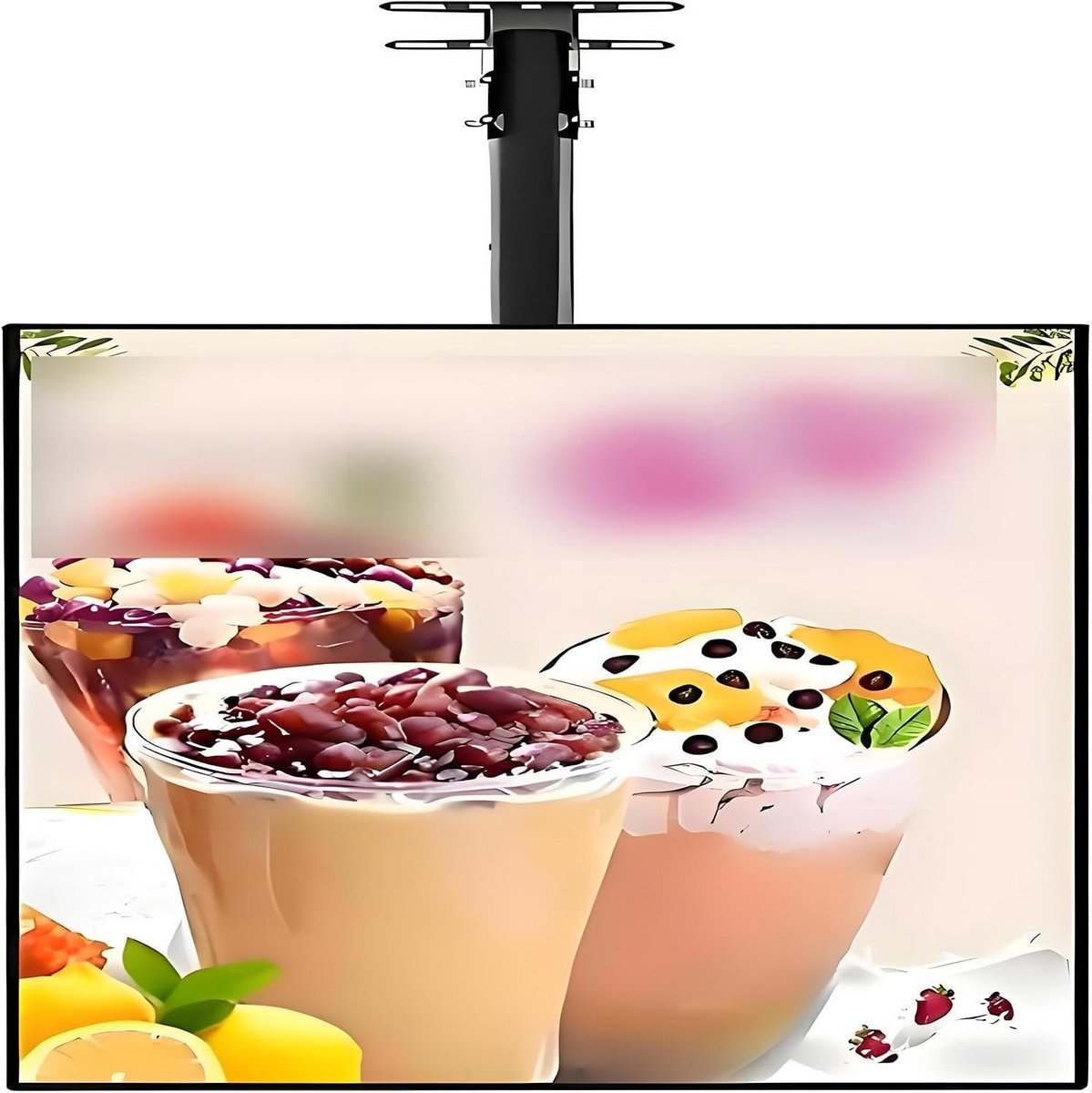 Led Lichtbak - Menubord Display - Reclame Tonen - Verstelbare Rotatie - 50x70cm - Zilver