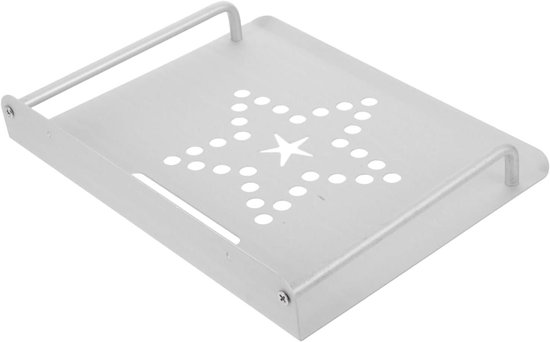Projectorhouder muurbeugel wit – geventileerd, ruimtebesparend, lichtgewicht aluminium, geschikt voor router en mediabox