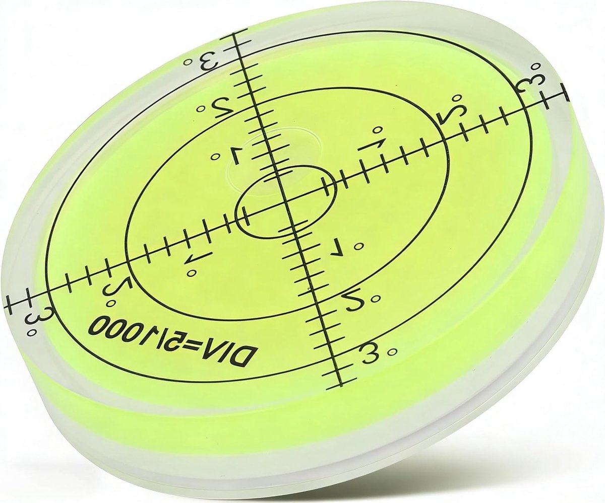 Mini waterpas met schaal, precisie meetinstrument van 60 mm voor het balanceren van camera's en statieven