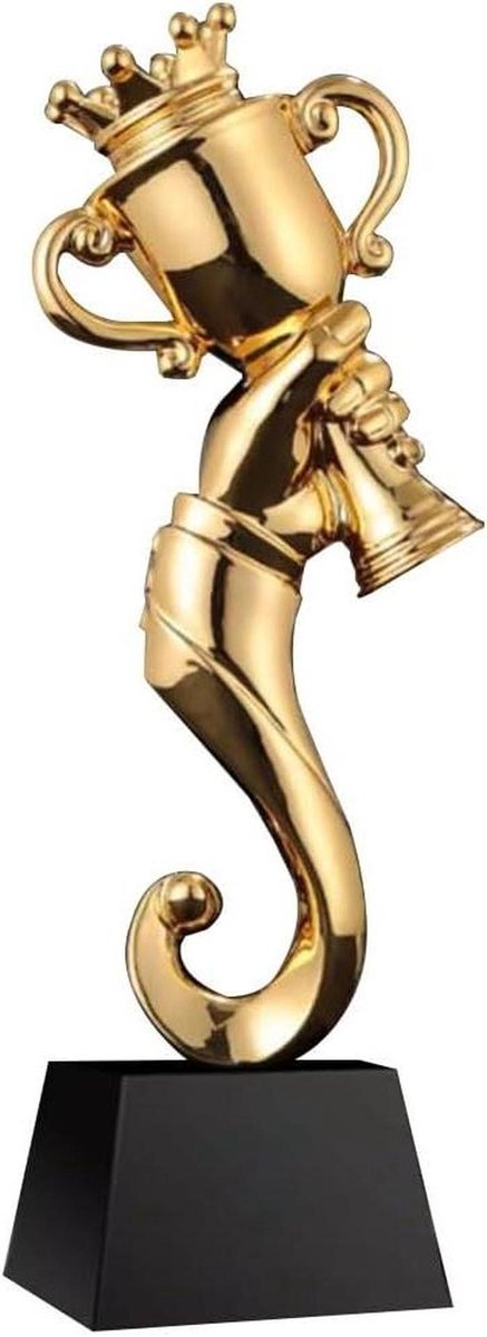 Gouden Trofee - Kampioen Prijs - Prestaties Vieren - Creatief Ontwerp - 8x29cm - Goud