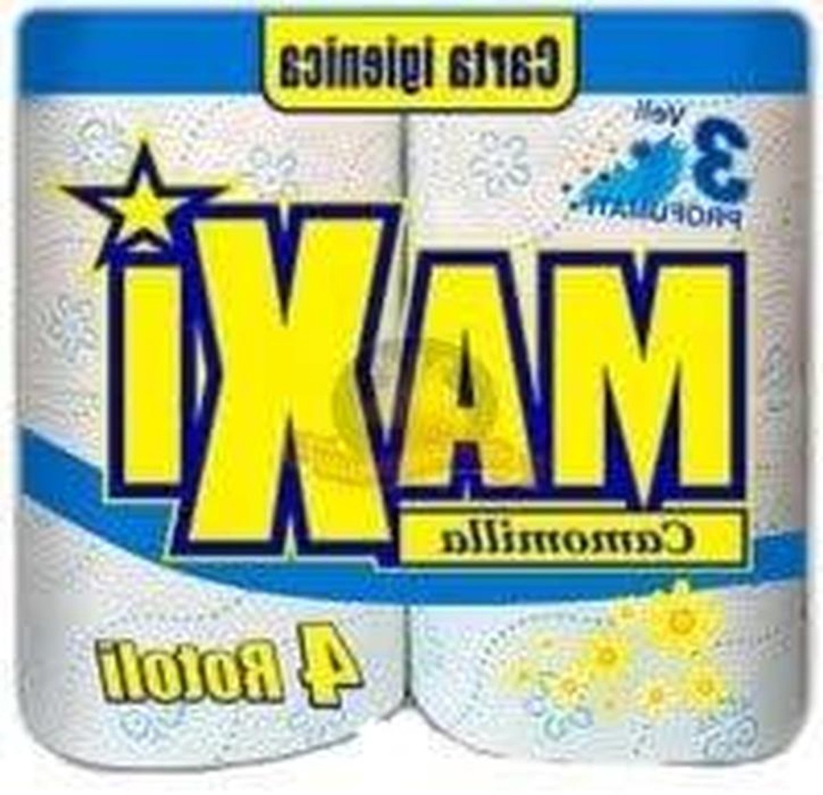 Toiletpapier - Zacht papier - Dagelijks gebruik - Kamille geur - 4 rollen - Wit